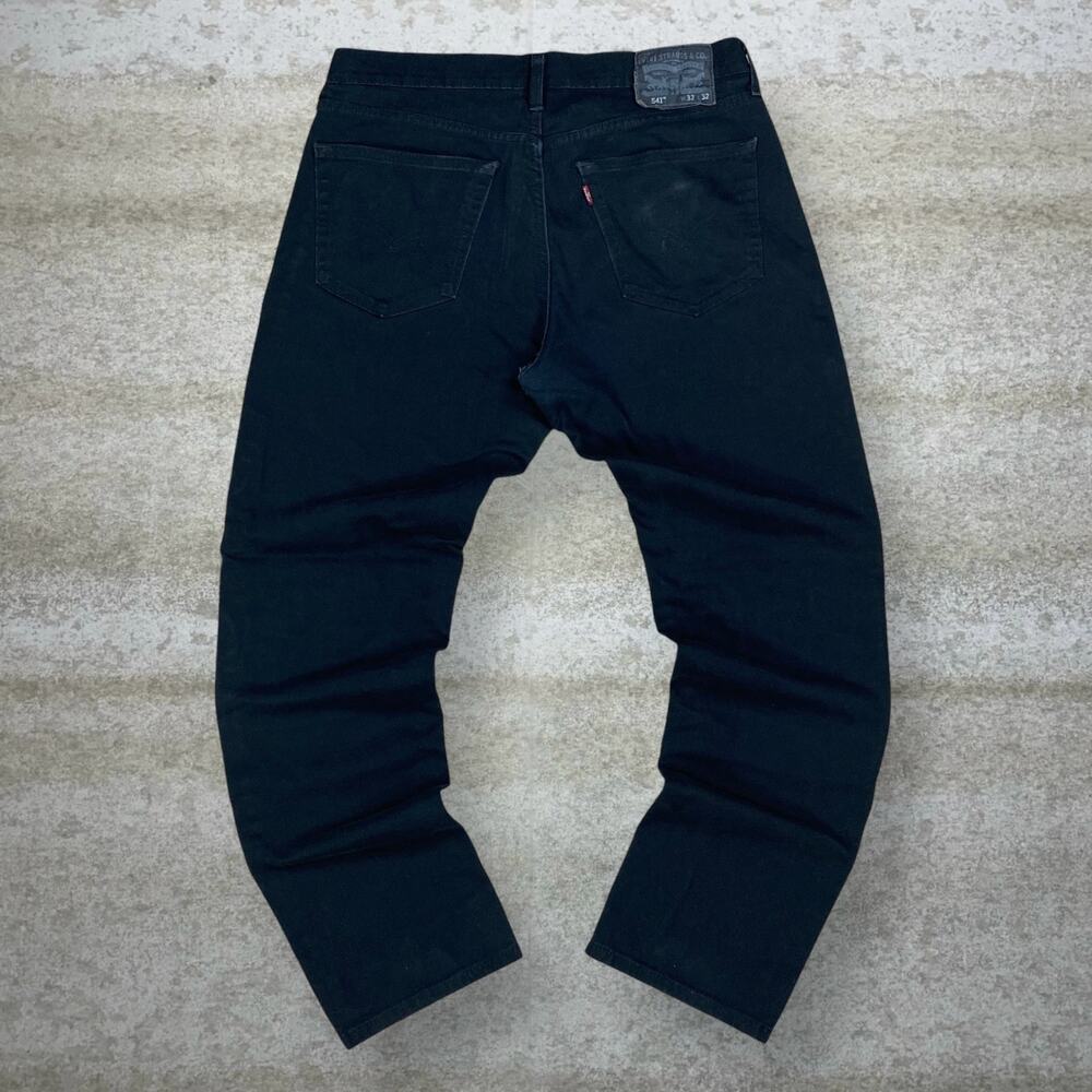 Vintage Y2K Levis Jeans 541 32x32 Athletic Fit Jet Black Wash Denim